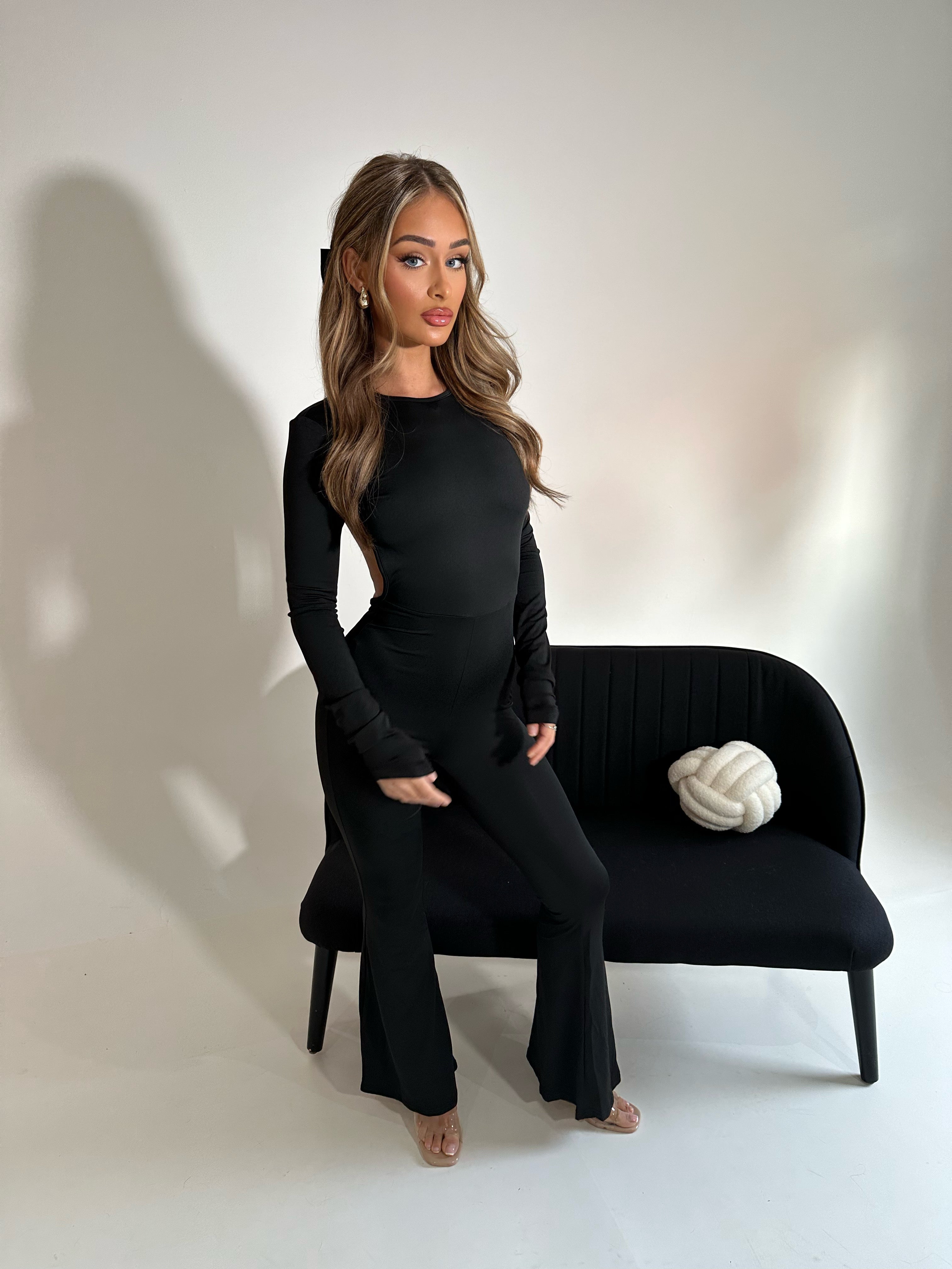 ASPEN Backless Flared Jumpsuit