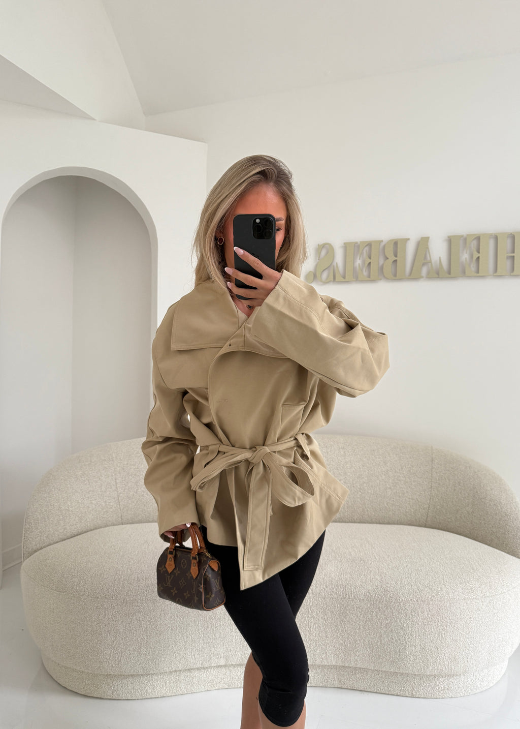 CLARA Wrap Design Trench Coat