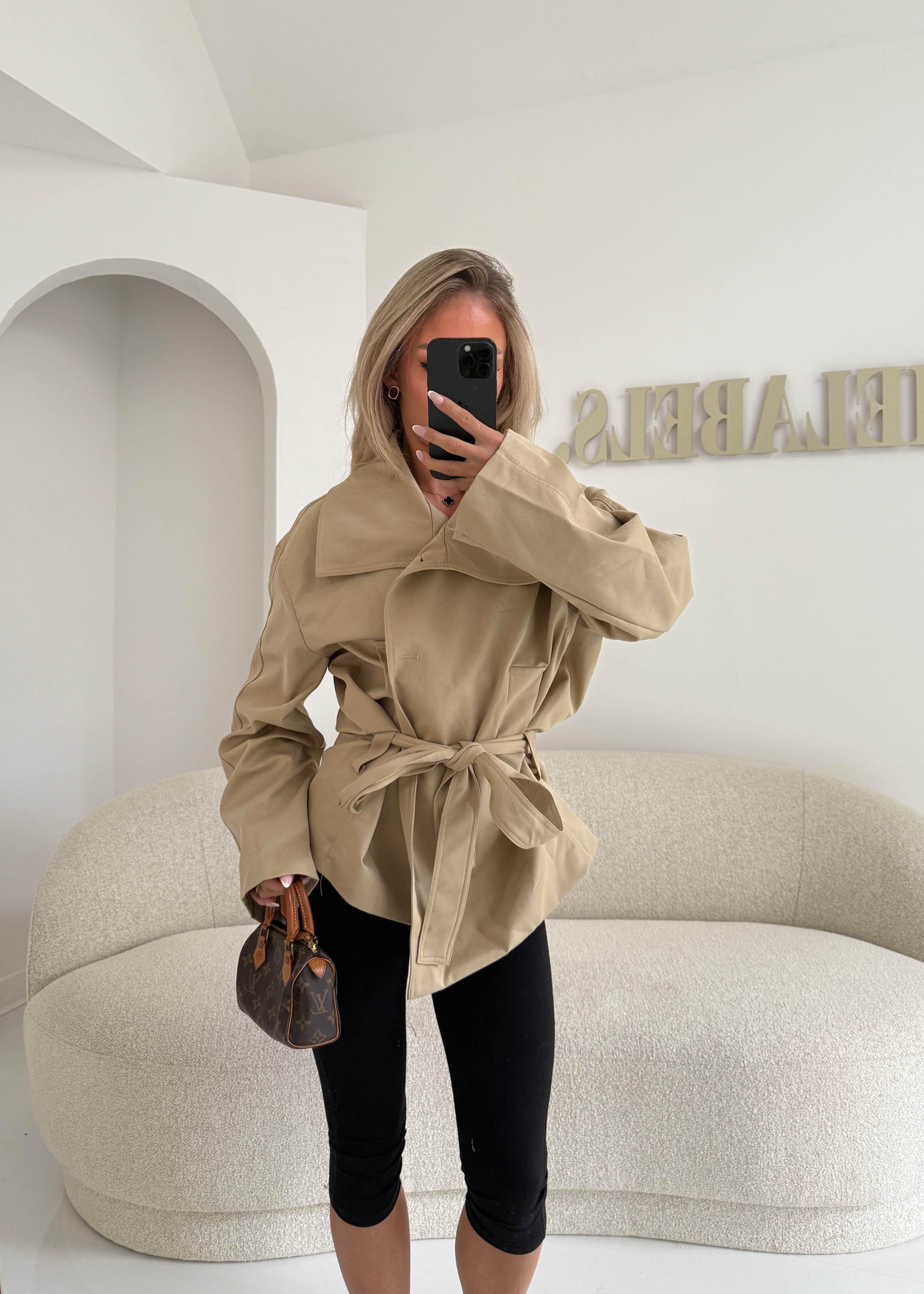 CLARA Wrap Design Trench Coat