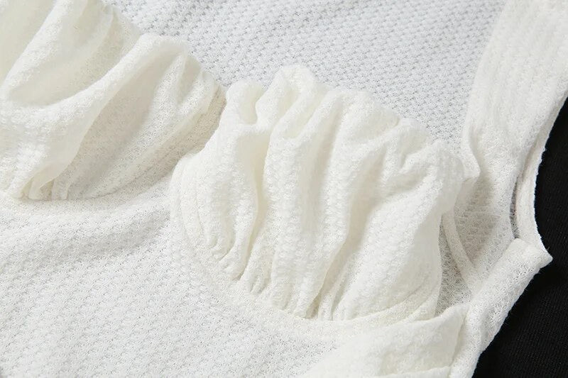 CHERISE Gold Detail Textured Knit Two Piece Lounge Set