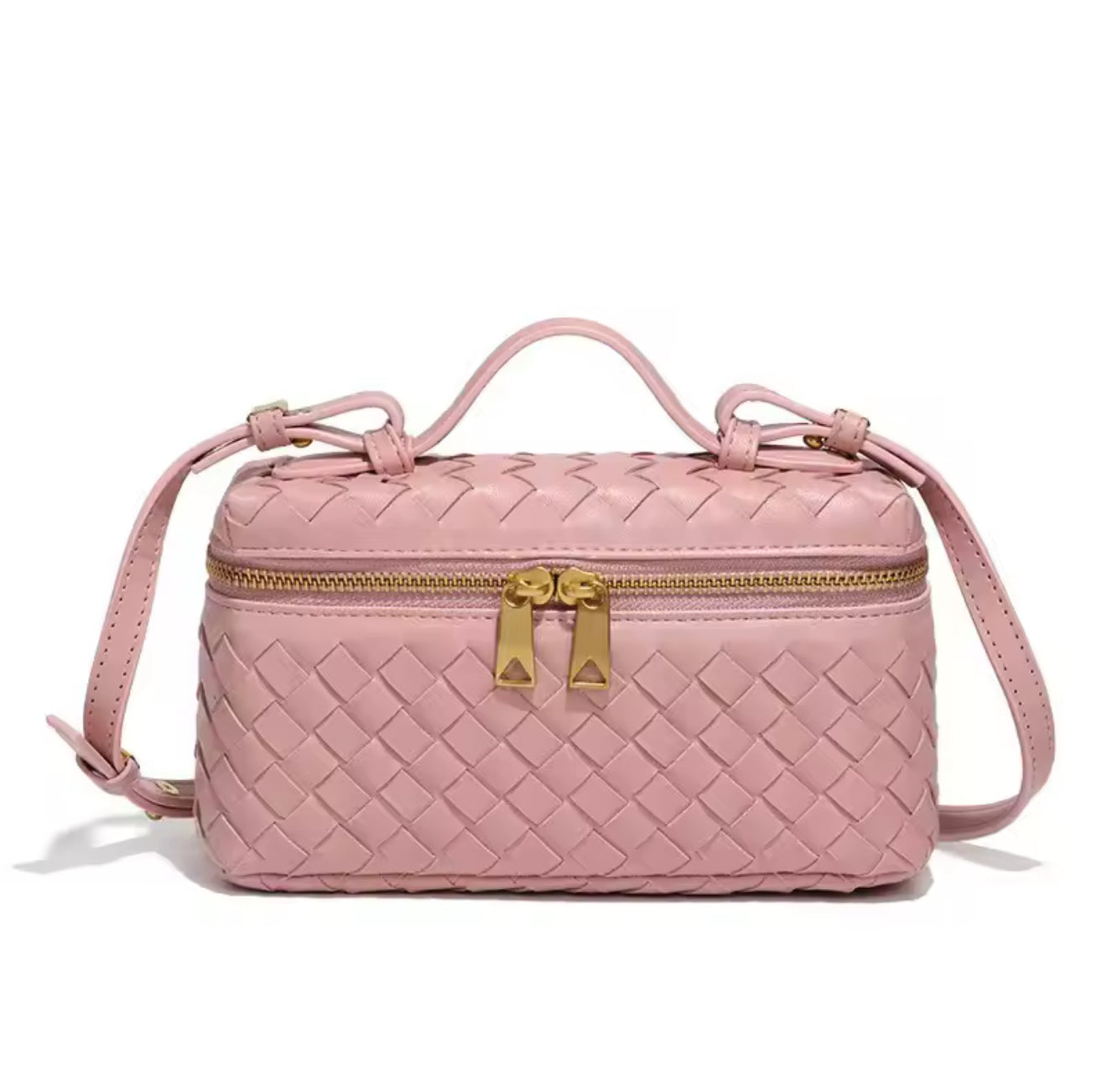 The Weave Bag PU Pink