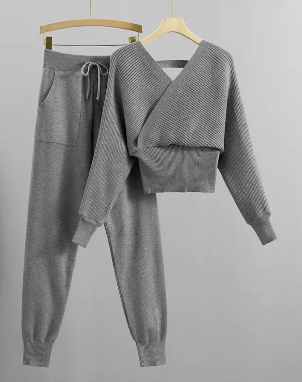 HALO Knit Off Shoulder Loungewear Set