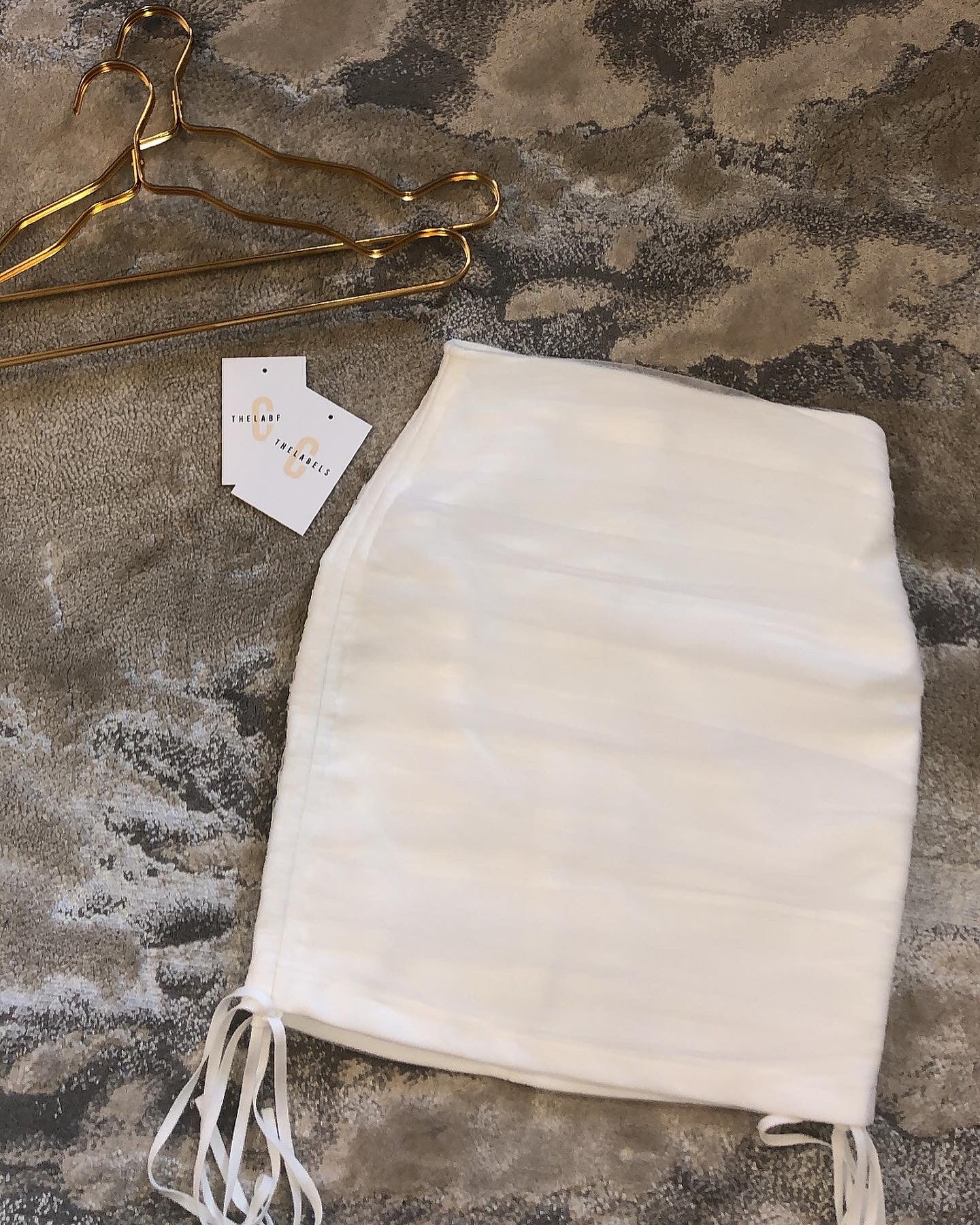 BROOKLYN Bandage Premium Mesh Ruched Skirt