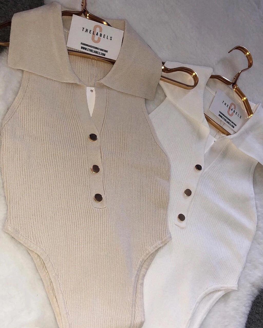 CHLOE Collar Premium High Rise Stretch Bodysuit