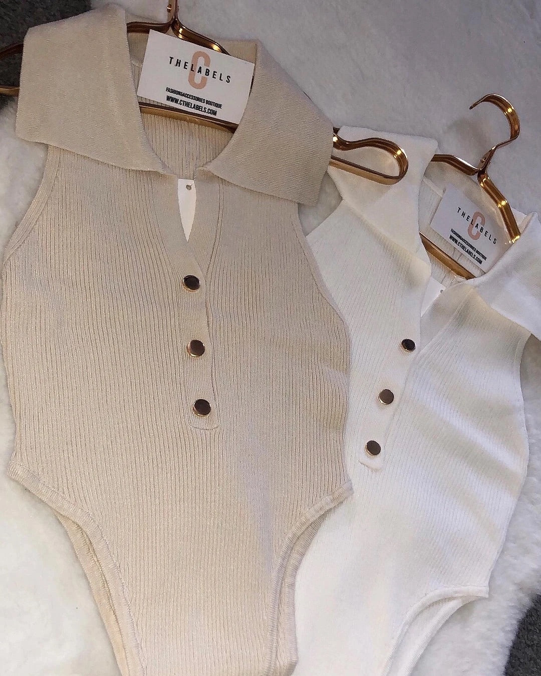 CHLOE Collar Premium High Rise Stretch Bodysuit