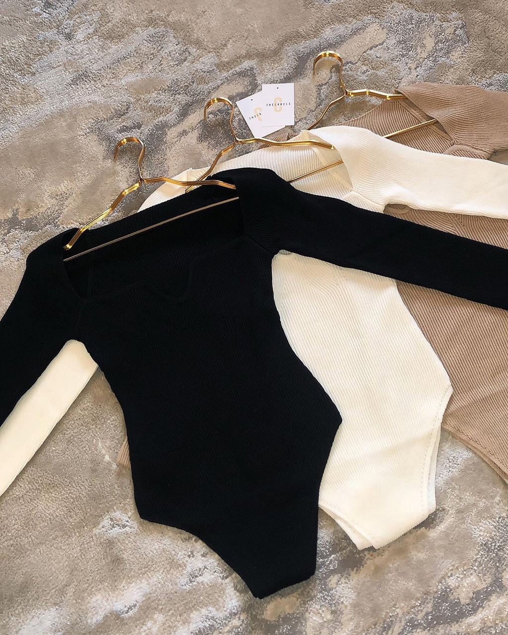ESME Premium Knit Bodysuit Black