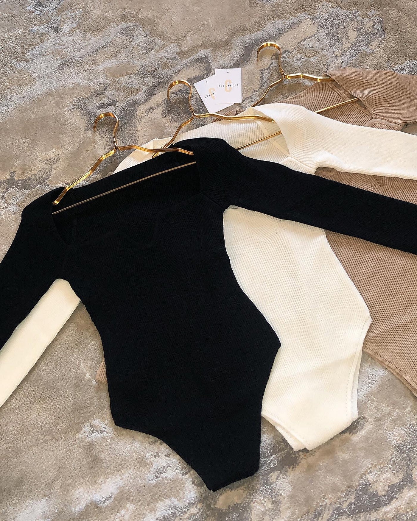 ESME Premium Knit Bodysuit Black