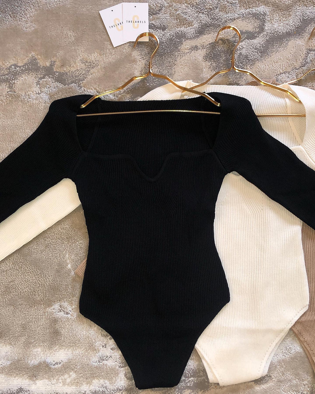 ESME Premium Knit Bodysuit Black