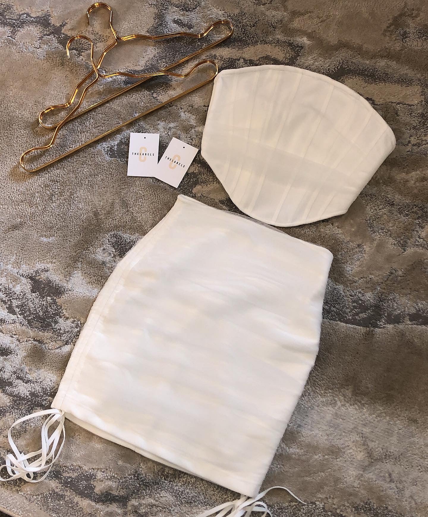 BROOKLYN Bandage Premium Mesh Ruched Skirt