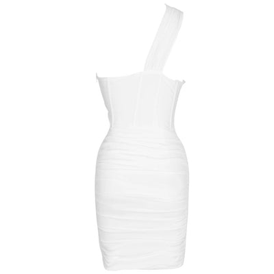 MISTRESS Corset Detail Ruched Mini Dress